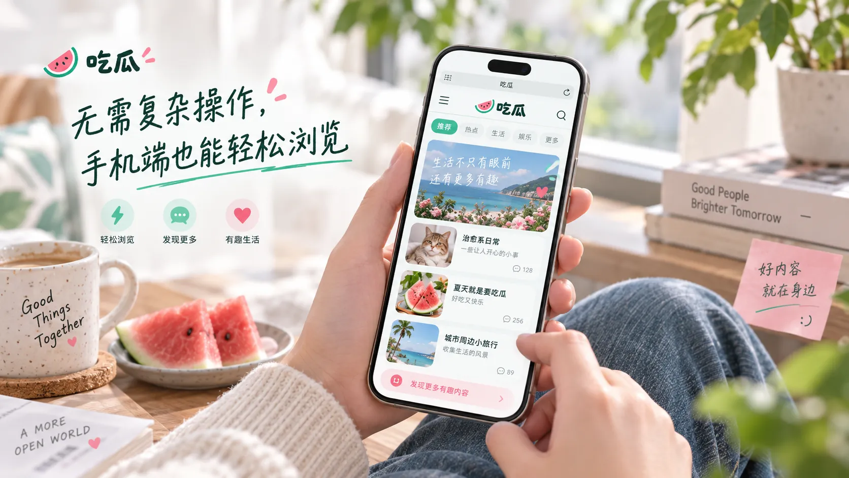 手机网页浏览示意